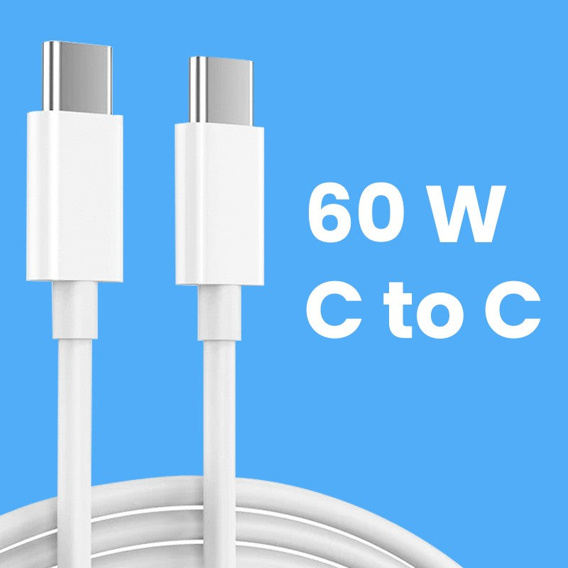 Cablu USB-C – USB-C 60W, 2 m, compatibil iPhone 15 și 16