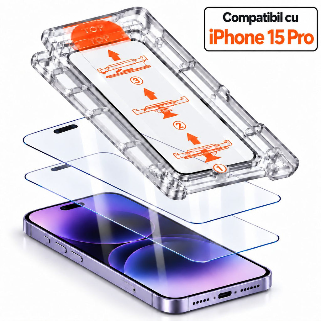 Folie iPhone 15 Pro, anti-spion