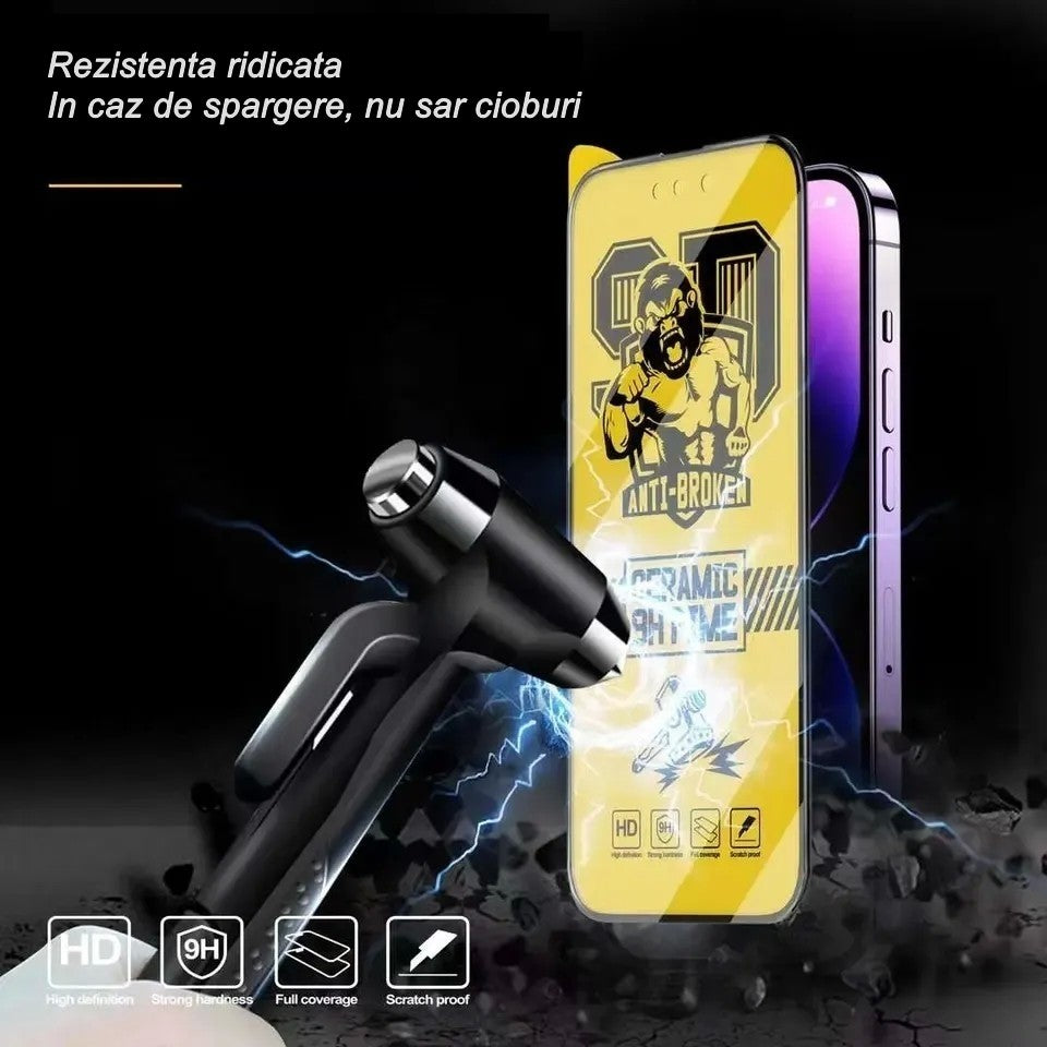 Folie iPhone 15 Pro Max, sticlă securizată