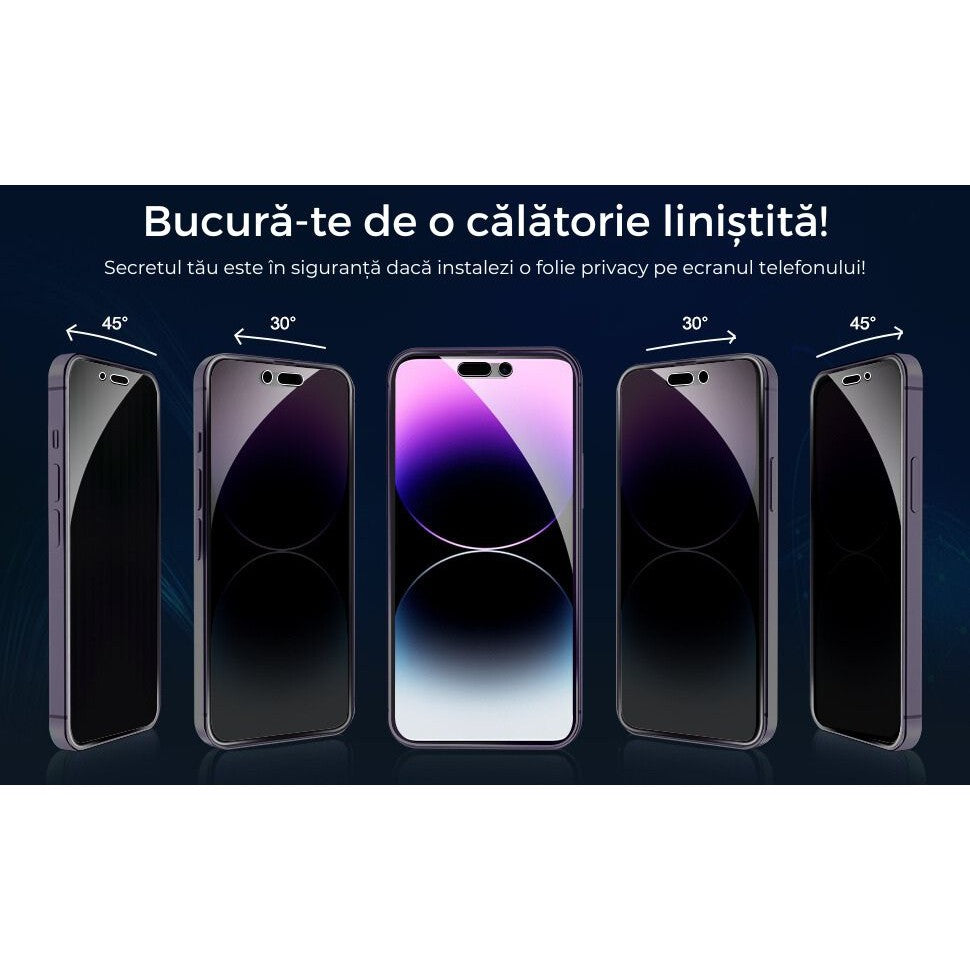 Folie iPhone 16 Pro, anti-spion