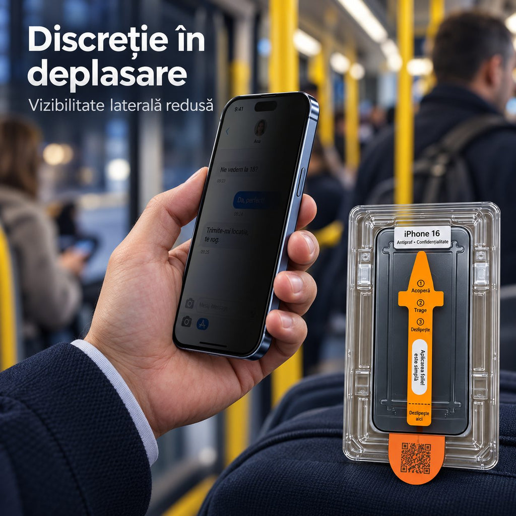Folie iPhone 16, sticlă securizată