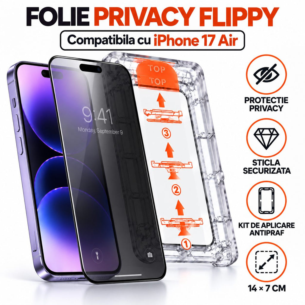 Folie iPhone Air, anti-spion