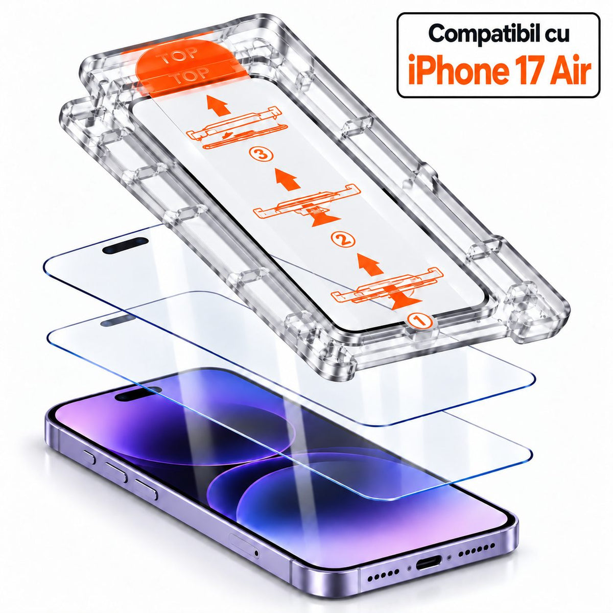 Folie iPhone Air, sticlă securizată