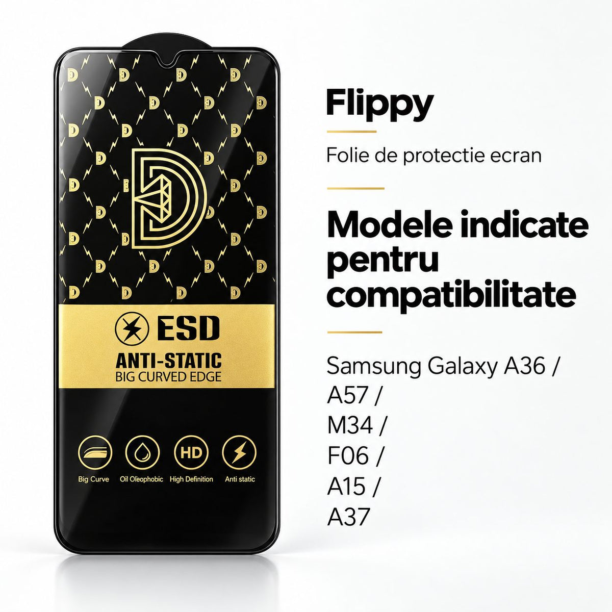 Folie Samsung Galaxy A36 / A57 / M34 / A15 / A15 5G / A37, sticlă securizată