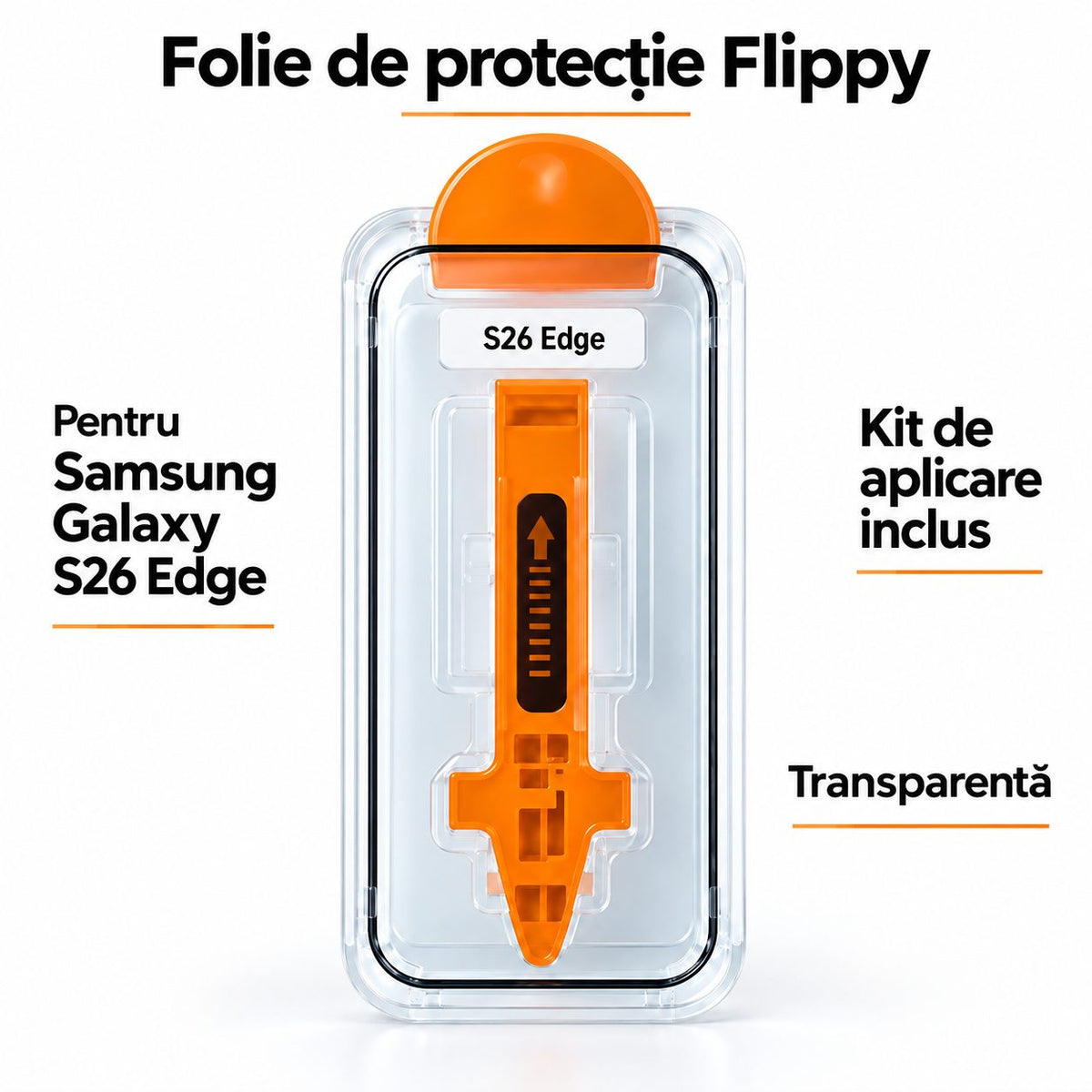 Folie Samsung Galaxy S26 Edge, sticlă securizată