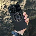 Husă iPhone 11, magnetică MagSafe, cu inel dublu, negru