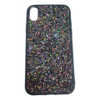 Husă iPhone 11 Pro, cu sclipici, din TPU, cu paiete multicolore, negru