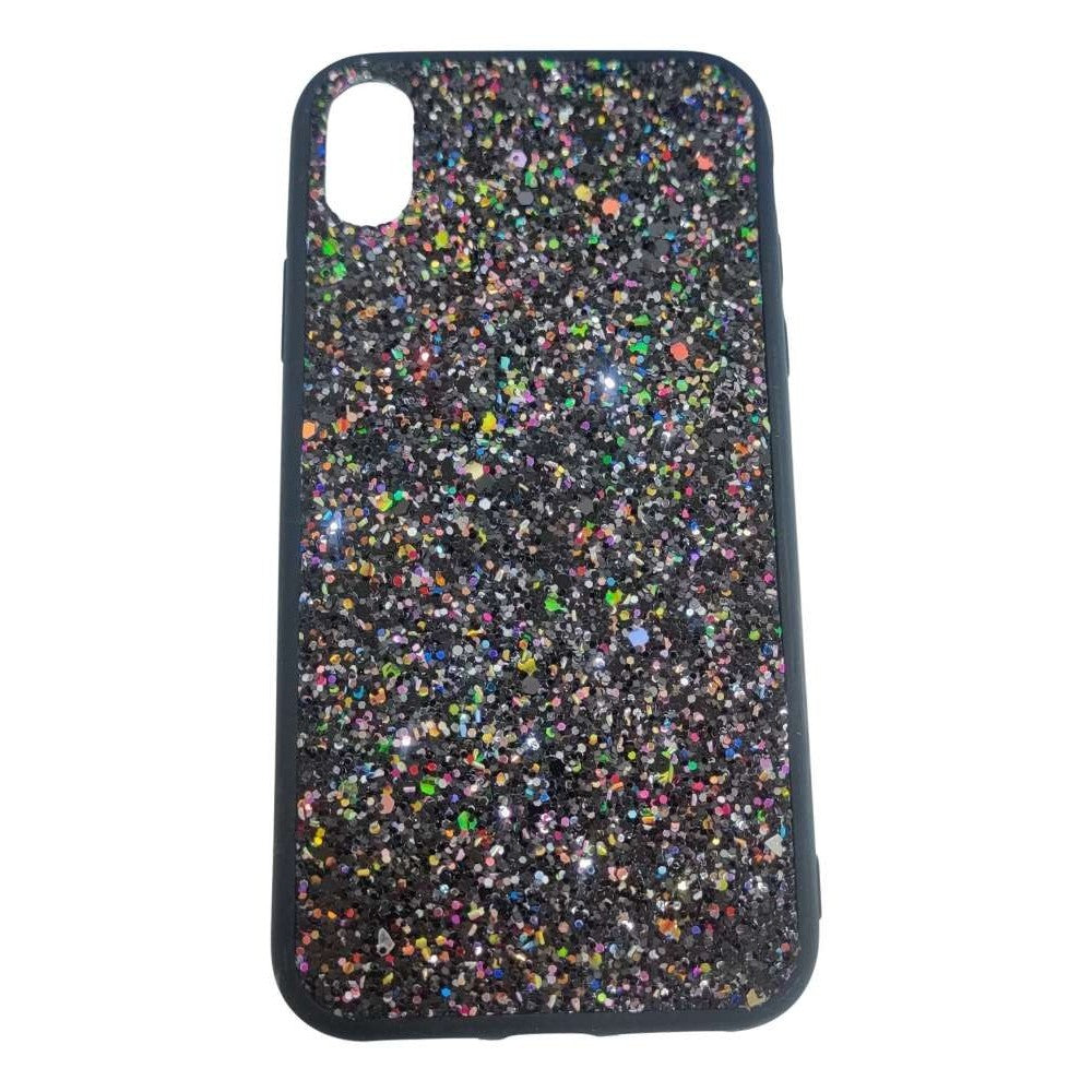 Husă iPhone 11 Pro, cu sclipici, din TPU, cu paiete multicolore, negru