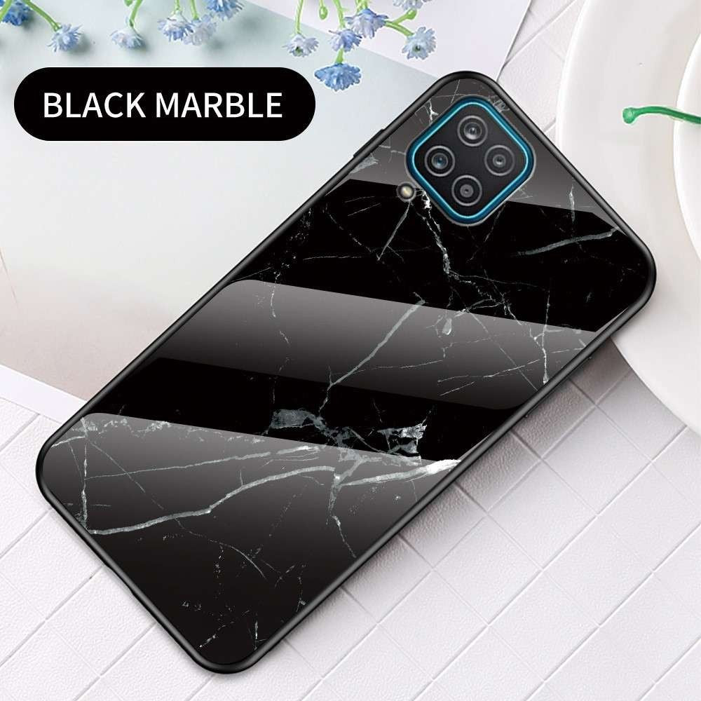 Husă iPhone 11 Pro, marmorată, din sticlă, negru