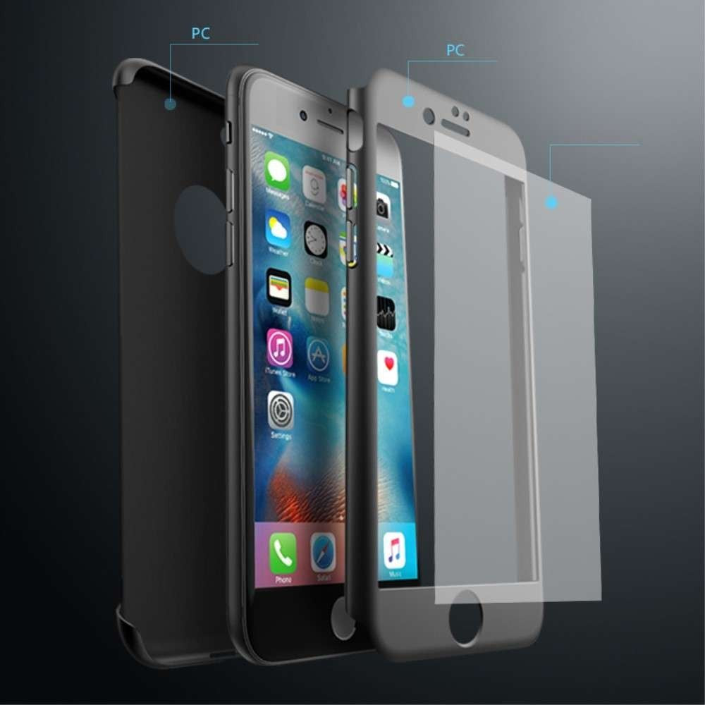 Husă iPhone 11 Pro Max, 360°, cu folie de ecran inclusă, negru