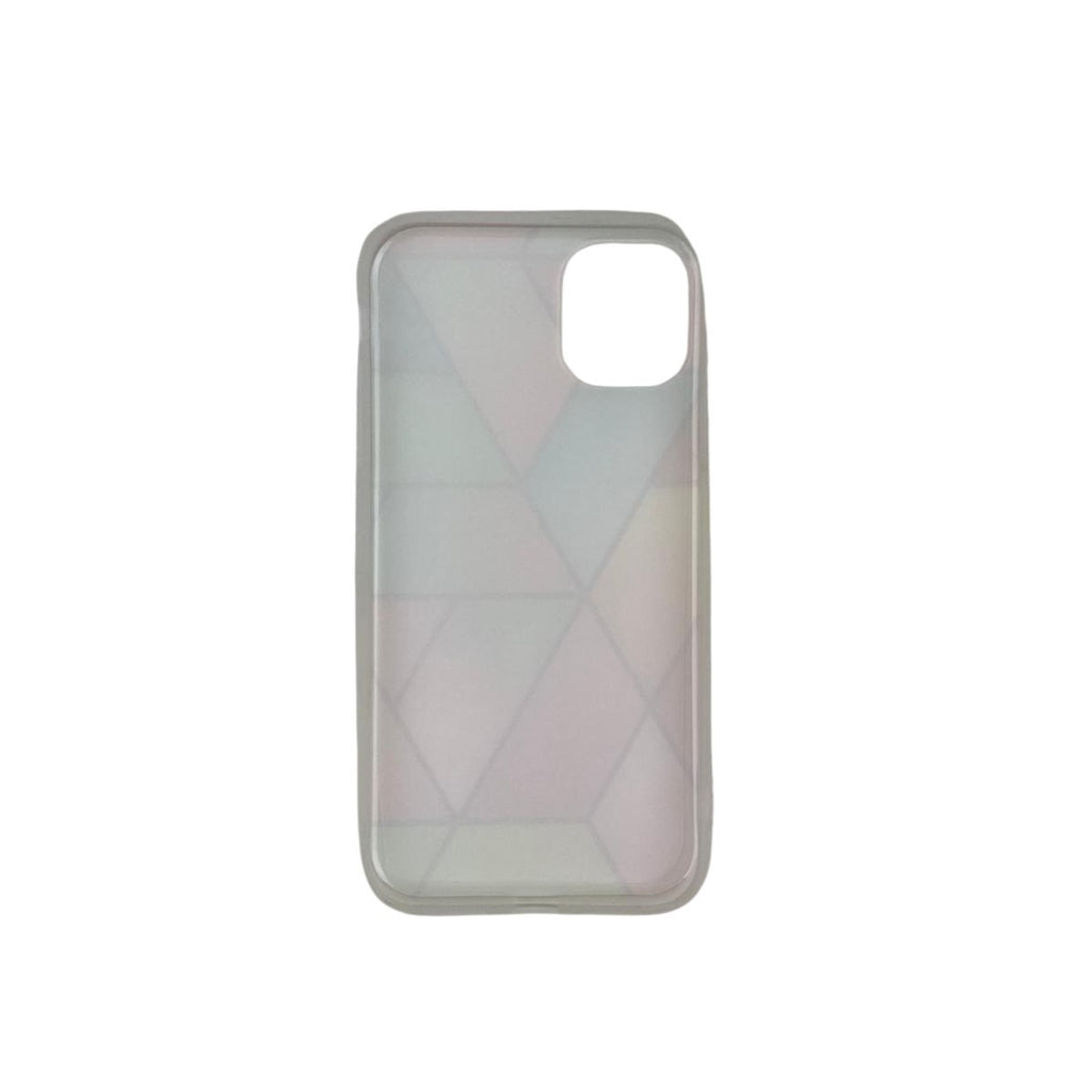Husă iPhone 11 Pro Max, marmorată, cu model geometric, roz