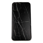 Husă iPhone 11 Pro Max, marmorată, din acril și TPU, negru