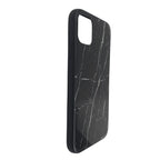 Husă iPhone 11 Pro Max, marmorată, din acril și TPU, negru