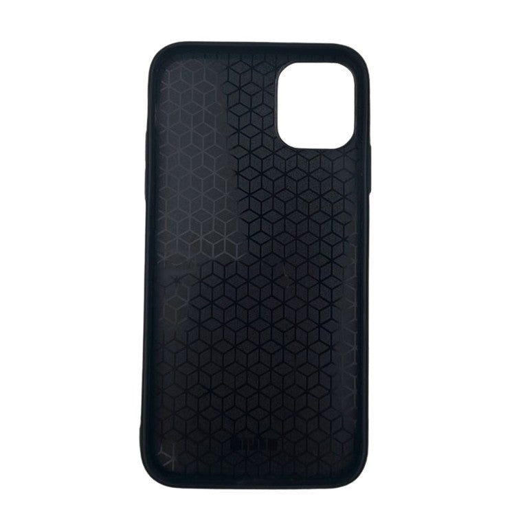 Husă iPhone 11 Pro Max, marmorată, din acril și TPU, negru