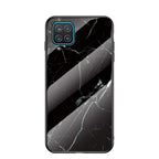 Husă iPhone 11 Pro Max, marmorată, din sticlă, negru