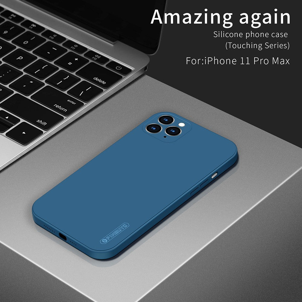 Husă iPhone 11 Pro Max, silicon, albastru închis