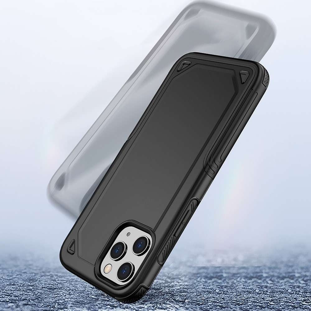 Husă iPhone 11 Pro Max, ultra-rezistentă cu suport, în două straturi, negru