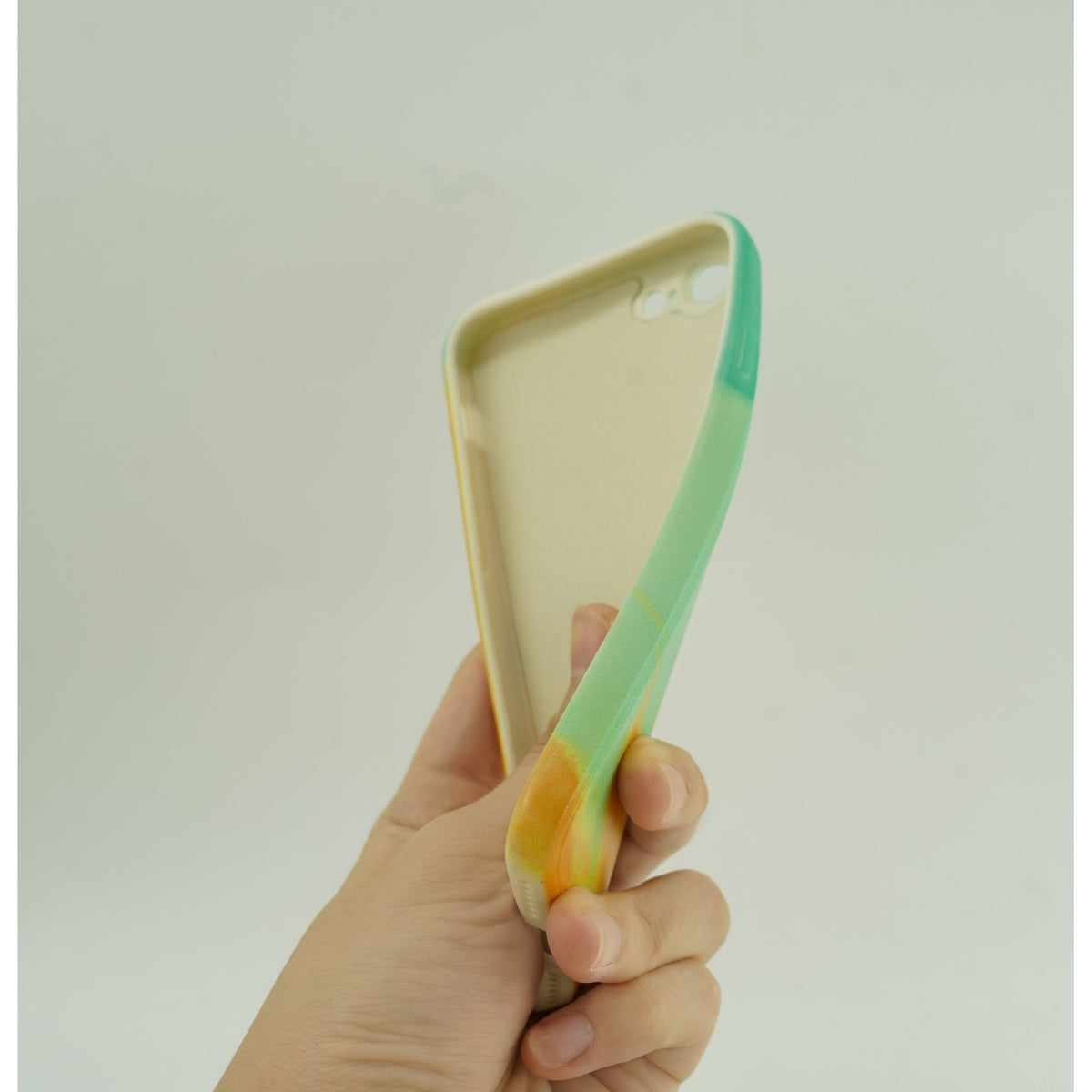 Husă iPhone 11 Pro, ombre, verde/portocaliu