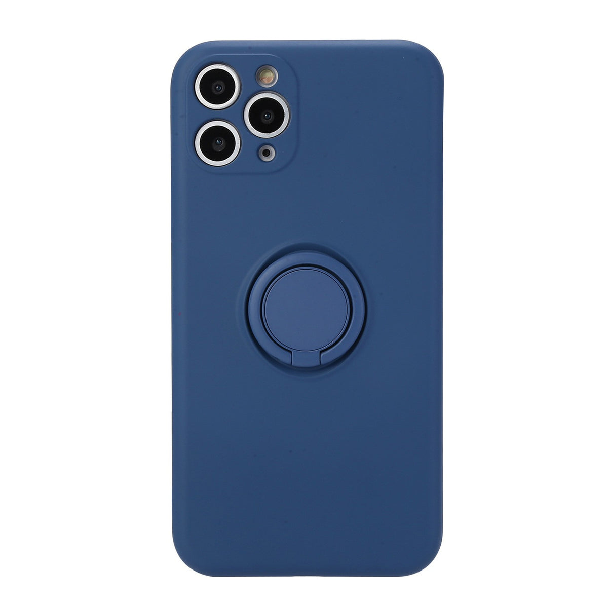 Husă iPhone 11 Pro, silicon cu inel, albastru