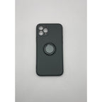Husă iPhone 11 Pro, silicon cu inel, negru