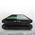 Husă iPhone 11 Pro, ultra-rezistentă cu suport, din silicon și plastic, negru