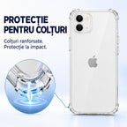 Husă iPhone 12, antișoc, transparent