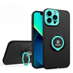 Husă iPhone 12, cu protecție pentru camere, negru/albastru