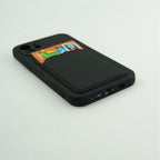 Husă iPhone 12 Mini, cu buzunar pentru card, negru
