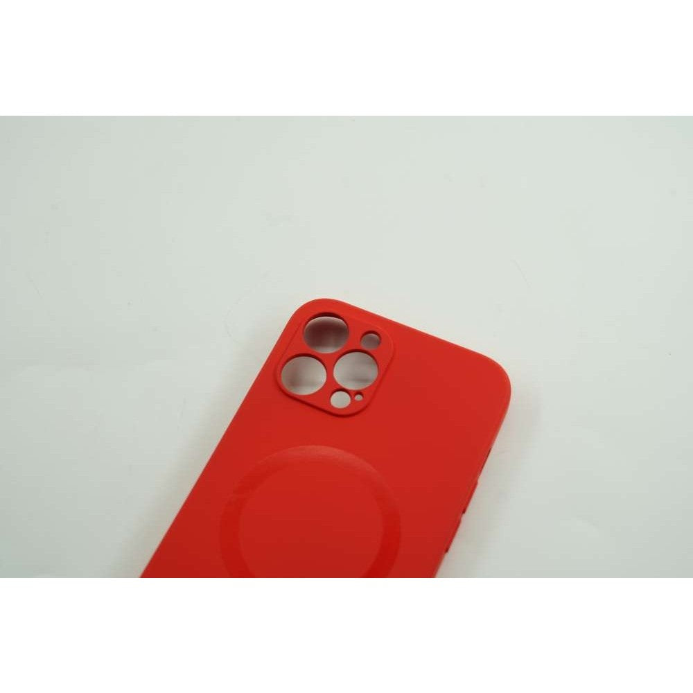 Husă iPhone 12 Mini, magnetică MagSafe, silicon, roșu