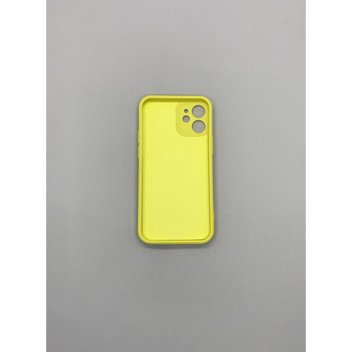 Husă iPhone 12 Mini, silicon cu inel, galben
