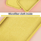 Husă iPhone 12 Mini, silicon cu inel, galben
