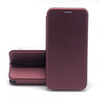 Husă iPhone 12 Mini, tip carte, bordo