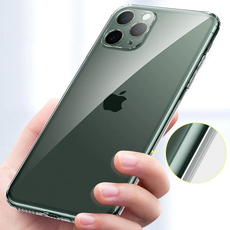 Husă iPhone 12 Pro, cu protecție porturi, transparent