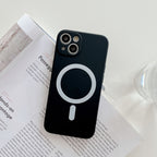 Husă iPhone 12 Pro, magnetică MagSafe, silicon, negru