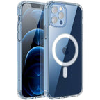 Husă iPhone 12 Pro, magnetică MagSafe, transparentă, transparent