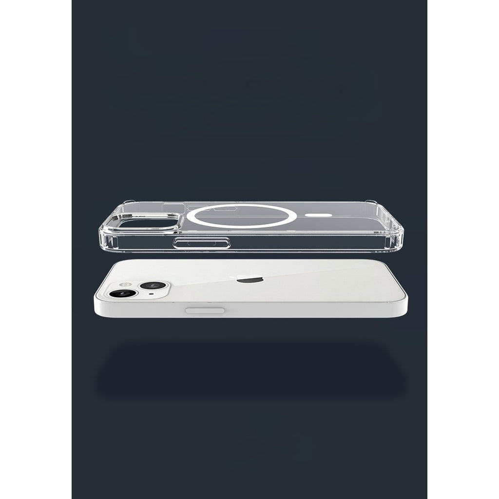 Husă iPhone 12 Pro, magnetică MagSafe, transparentă, transparent