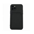 Husă iPhone 12 Pro Max, cu buzunar pentru card, negru