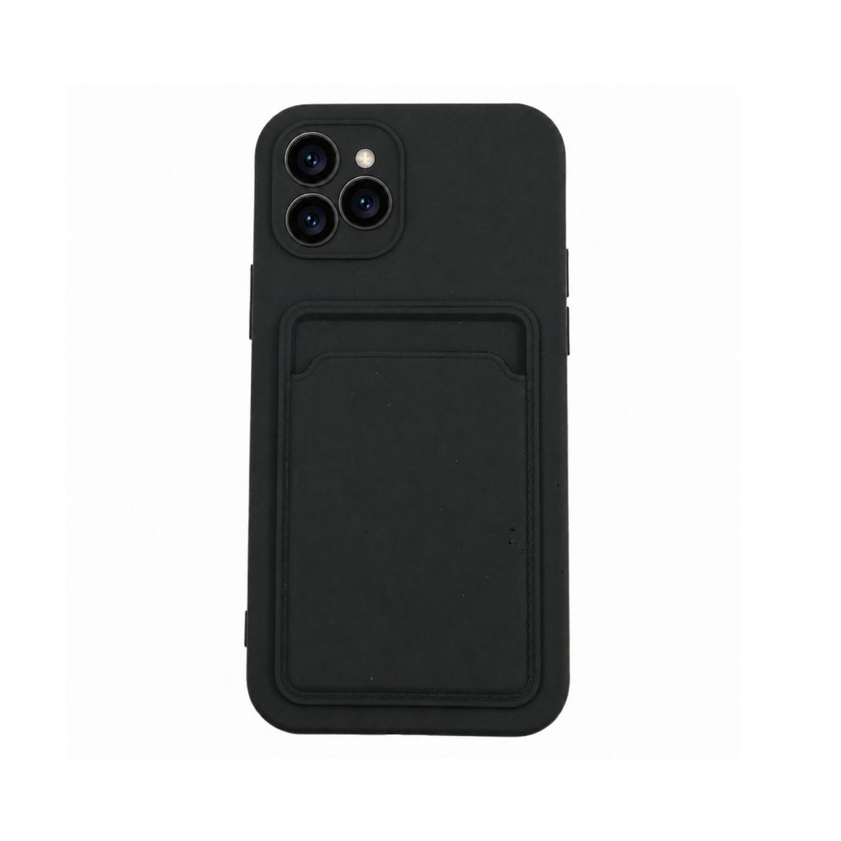 Husă iPhone 12 Pro Max, cu buzunar pentru card, negru