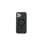 Husă iPhone 12 Pro Max, magnetică MagSafe, silicon, negru