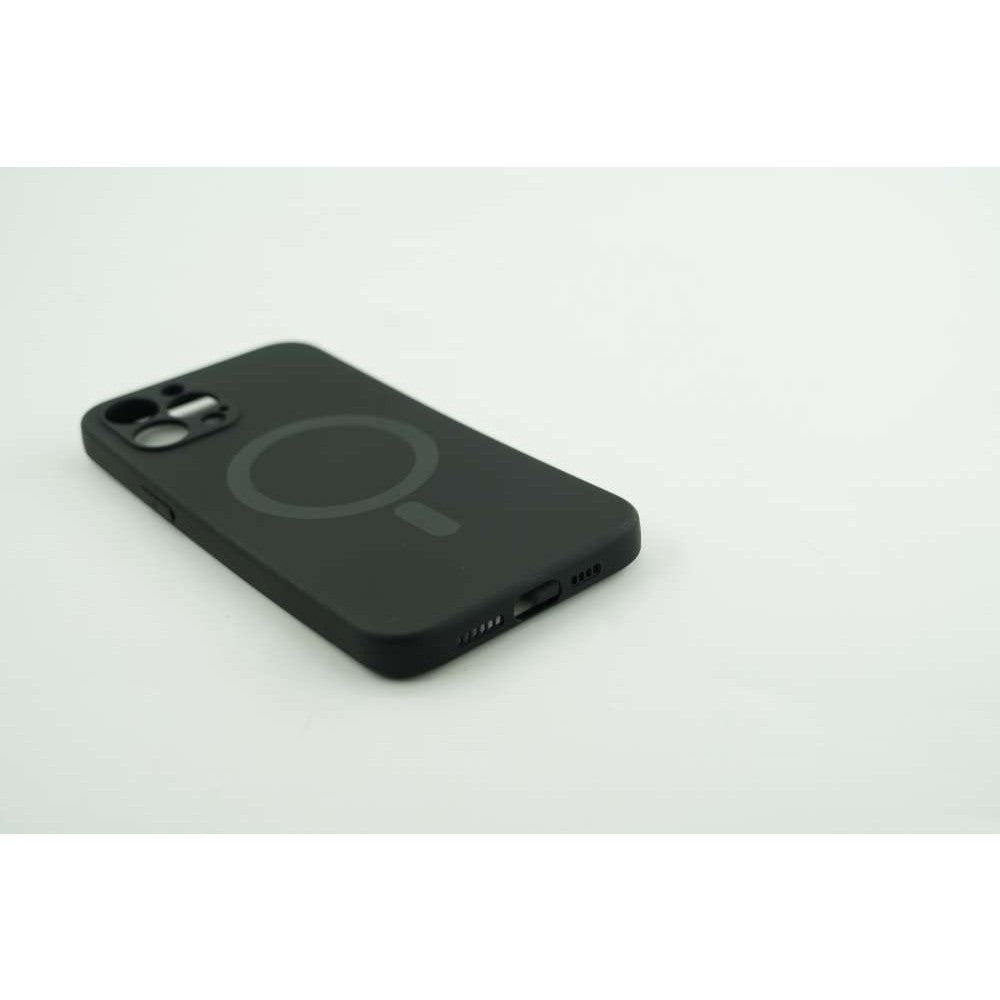 Husă iPhone 12 Pro Max, magnetică MagSafe, silicon, negru