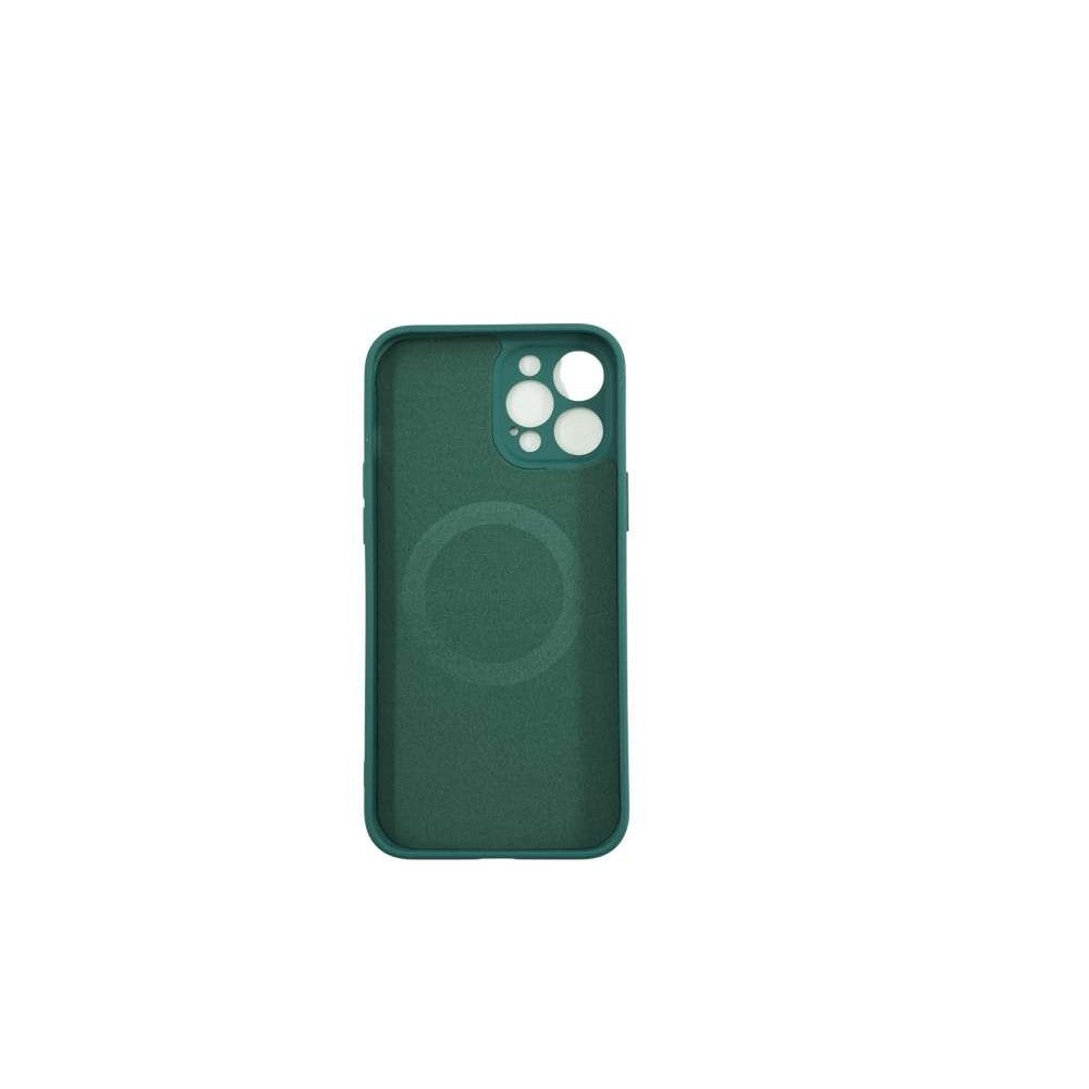 Husă iPhone 12 Pro Max, magnetică MagSafe, silicon, verde