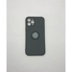 Husă iPhone 12 Pro Max, silicon cu inel, negru