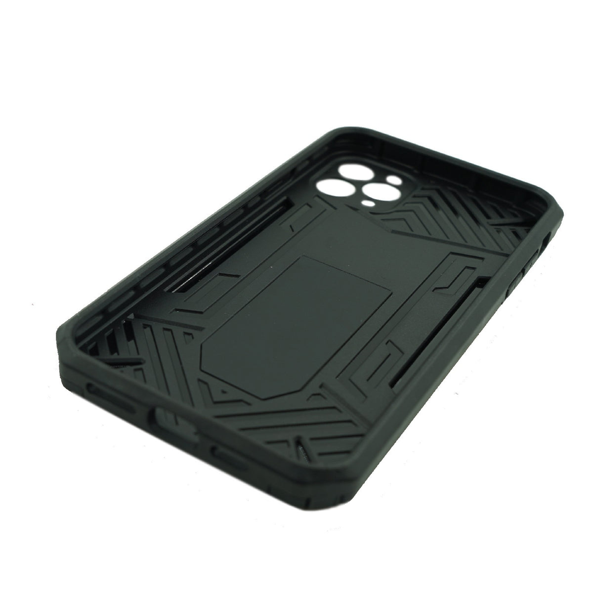 Husă iPhone 12 Pro, ultra-rezistentă cu suport, negru
