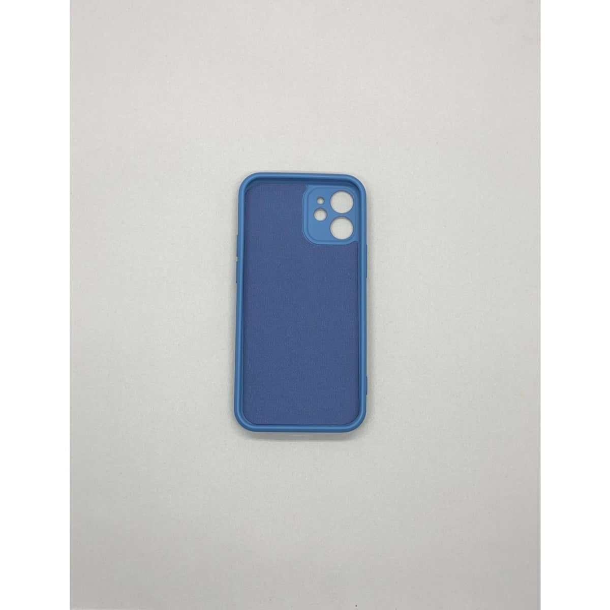 Husă iPhone 12, silicon cu inel, albastru