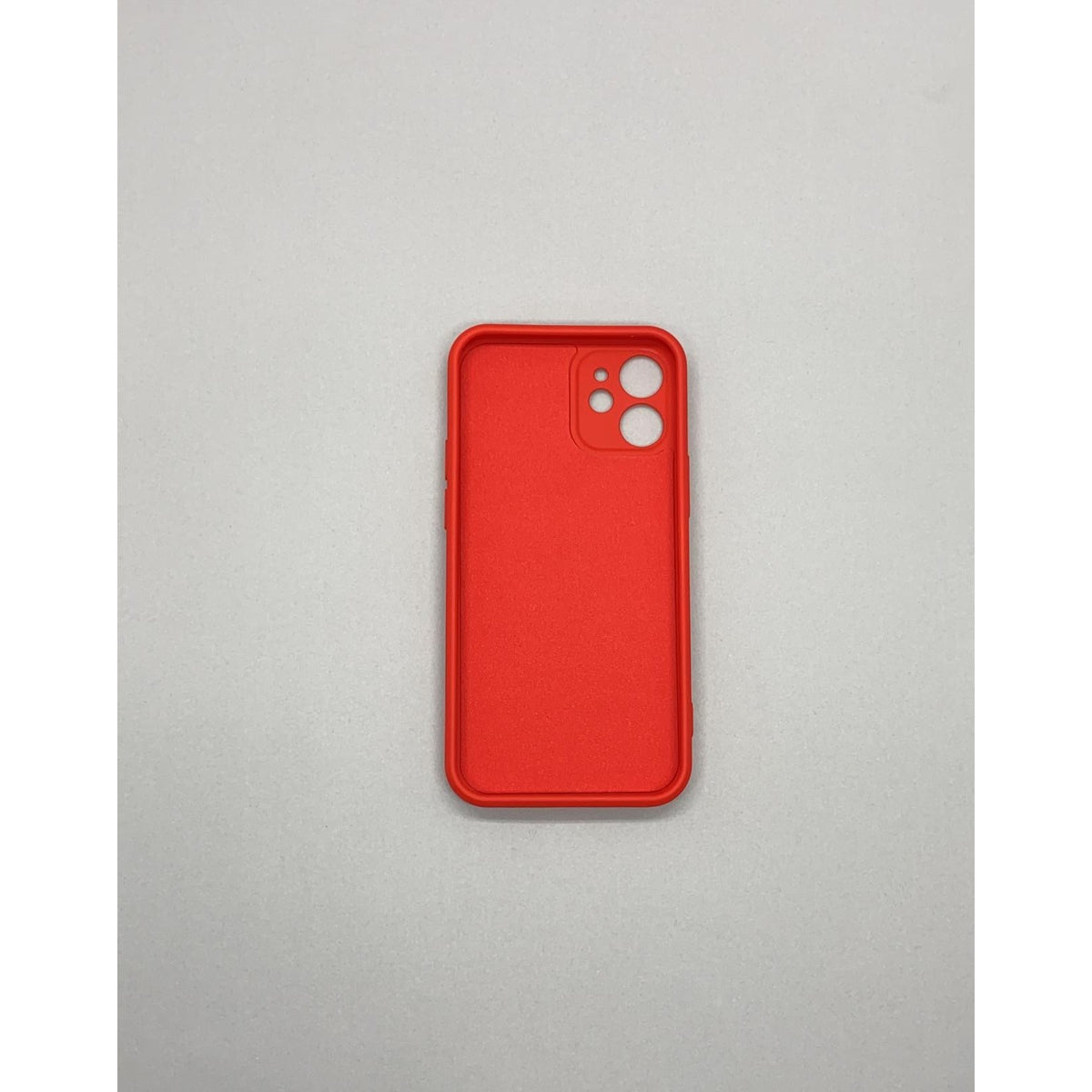 Husă iPhone 12, silicon cu inel, roșu