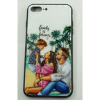 Husă iPhone 13, din sticlă, cu imprimeu, family is forever