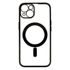 Husă iPhone 13, magnetică MagSafe, ramă metalizată, negru