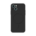 Husă iPhone 13, magnetică MagSafe, silicon, cu decupaj pe fiecare cameră, negru