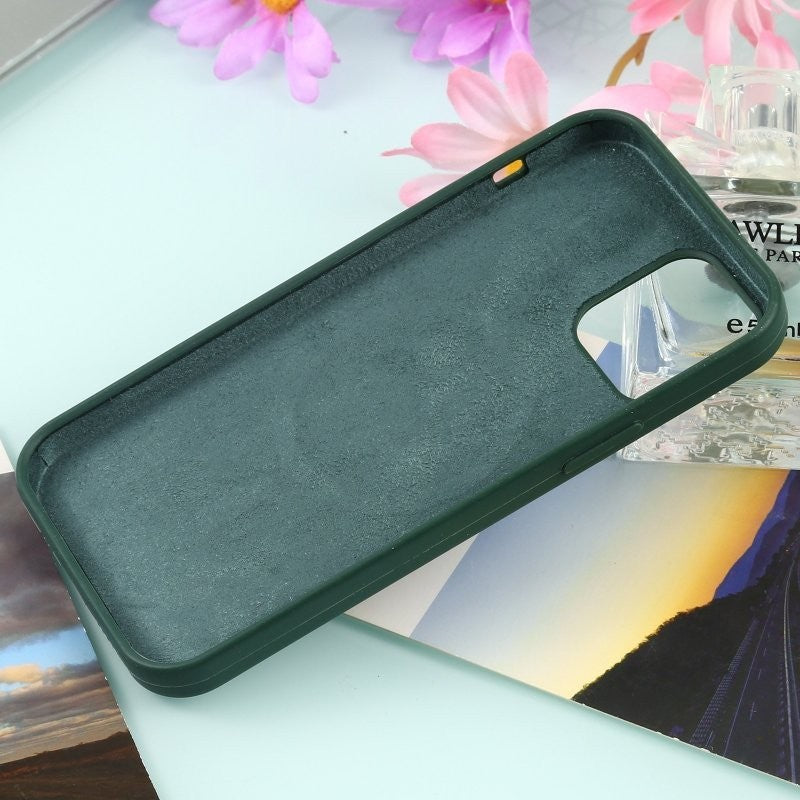 Husă iPhone 13, magnetică MagSafe, silicon, verde