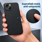 Husă iPhone 13, mată, negru